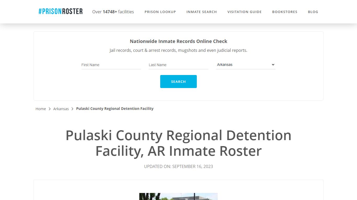 Pulaski County Regional Detention Facility, AR Inmate Roster - Prisonroster